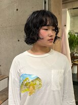 ニーム(nimes)&nbsp;kaon  ボブパーマ　顔まわりレイヤー