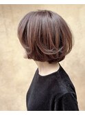 柔らか質感の美シルエットボブ