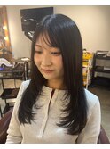 ロングレイヤー×フェイスレイヤーカット