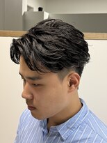 フラッグヘアー 博多駅前店(Flag HAIR)&nbsp;フェザーパーマ　フェザーショート　センターパート