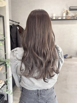リアン(lien) ブリーチ無しカラー×ミルクティーグレージュ