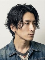 ノイセルヘアー(Noisyle Men's hair) リバースセンターパート/ニュアンスパーマ/ダウンバング/MEN'SUP