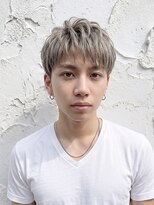 カバーヘア ブリス 上尾西口店(COVER HAIR bliss)&nbsp;ツーブロック/刈り上げショート/短髪/シルバー/20代30代p上尾