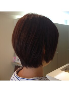 カズ 中津店(KAZU) 「30代40代大人女性にオススメ」マロンカラーショートボブ