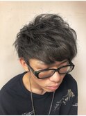 ショート×グレージュ