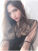 フェミニンロング＿大人可愛い◎シナモンベージュ