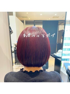 ジエクト ヴィシア(The Ect VIXIA) 高城涼也　暖色ぱつっとボブ×髪質改善