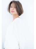 グレージュニュアンスカール小顔ワンレンボブY川口20代30代40代