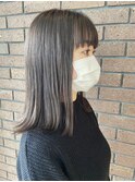 透明感抜群シアーグレージュ/うるツヤ/日本髪@30代