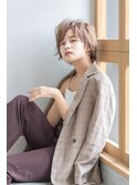 【Totia梅田】大人スパイキーショート×カーキアッシュ
