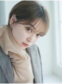 束感ショート×シルキーベージュ