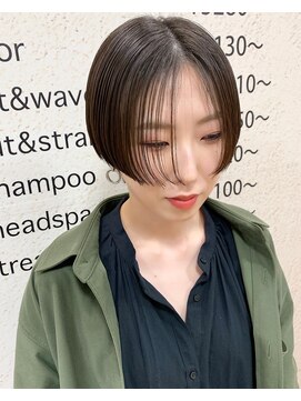 モリオ フロム ロンドン サッポロファクトリー店(morio FROM LONDON) 【morio札幌】札幌ショート　大人かわいい黒髪ハンサムショート