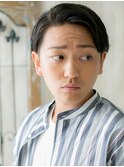 七三分けオールバック黒髪モテセミウェットスタイルi名護大東