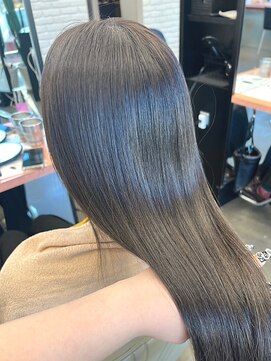 ディフィーノ 青山(DIFINO) 【DIFINO 青山】艶髪ブリーチなしシアーグレージュ