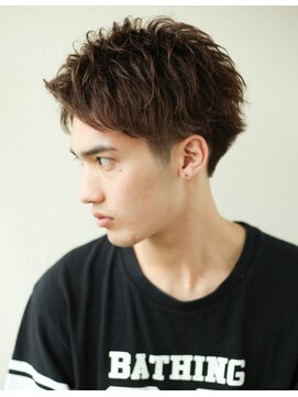 シルクレイ 高田馬場(Silk-lei) サイドパート,かき上げ,ニュアンスマッシュ,メンズ