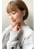 ミニボブ×ヒロインベージュ ○堀越太真樹