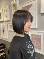 サンド 大阪梅田(sand)&nbsp;@eri_sand_切りっぱなしボブ/美髪/ピンクブラウン[大阪梅田]