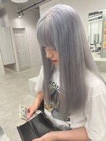 ヘアサロン ドット トウキョウ カラー 町田店(hair salon dot. tokyo color) デザインカラー/レイヤーカット/ウェットヘア/オリーブベージュ