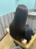 縮毛矯正＋髪質改善アマトラトリートメント3ステップ(カット込み) 15400円