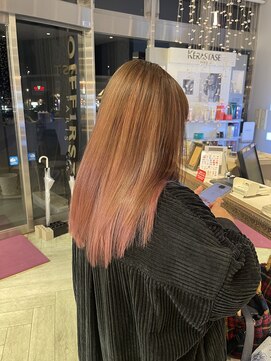 コワファースト 大分(COIFF1RST) ハイライト！ピンクベージュカラー