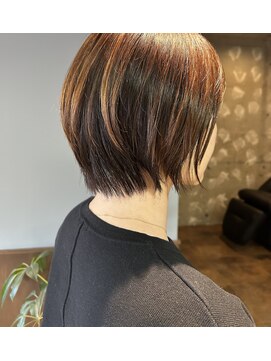 フープ 川越(hoop) ショートウルフに移行中スタイル