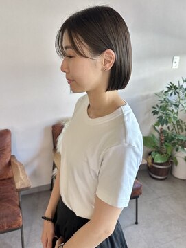 マッシュ チャヤマチ(MASHU chayamachi) 柔らか透明感カラー/ブリーチなし/オリーブブラウン/大阪梅田