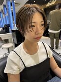 透けバング×丸みショートで柔らかさUP