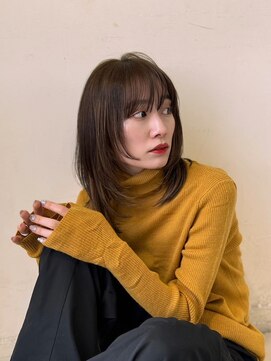 ハピネス 西大寺店(Happiness) ミディアムレイヤー 顔まわりカット ウルフカット