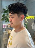 サイドパート アップバング ビジネス ツーブロック スパイラル