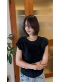 大人ボブ/大人可愛い/ダークトーン/透明感カラー/矢場町/栄
