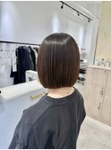 くびれヘア縮毛矯正アプリコットオレンジ夏ハイライト《用賀》