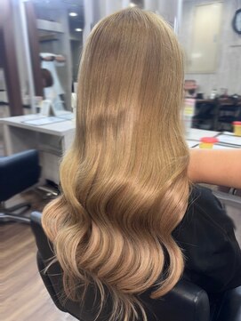 ネクサス 心斎橋(Nexus) 心斎橋/くびれヘア/シールエクステ/デザインカラー/ハイトーン