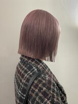 サンク 原宿 表参道(cinq) ミルクティーピンクアッシュベージュレイヤーボブウルフボブ