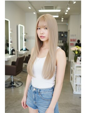 フュージョンファイブ(FUSION5) レイヤーロングベージュ20代30代40代くびれエクステ韓国ヘア