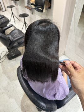 ミディアム × アルカリ酸熱トリートメント