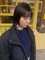 ヒントステーション(HINTSTATION)&nbsp;〈浅草 半個室〉ミニボブ/ラベンダーベージュ