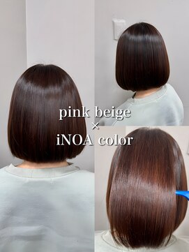 セレスト 福岡天神店(CELESTE) *艶髪ボブ×ピンクベージュ*