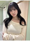 ＊透明感ダークアッシュ ミディアムレイヤーカット