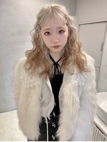 ペレ アネックス 大阪梅田茶屋町店(PELE ANNEX)&nbsp;イメチェン/ピンクベージュ/アンブレラカラー/前髪/梅田