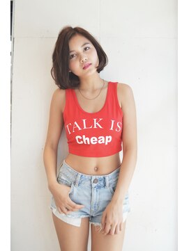 グッデイ ヘアー(GOOD DAY HAIR) 【yuka】 サイドパートナチュラルボブ     下北沢good day hair