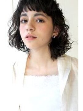 グリーン 渋谷(green) springy perm×オン眉