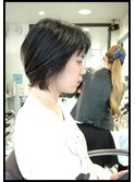 爽やか平行ボブスタイル