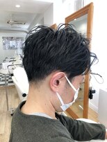 ヘッズ 本八幡店(HEADS)&nbsp;かき上げヘア　ニュアンスマッシュ　サイドパート　韓国マッシュ