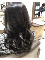 ヘアメイク クリア 神楽坂店(hair+make CLEAR)&nbsp;ゆる巻きロング×グレージュカラー　30代40代50代