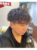 波巻きスパイラルパーマ