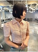 前下がりボブ×ステップカット 【鎌田 隆雅】