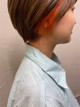 シュリット(schritt) オレンジ イヤリングカラー ショート エジリ