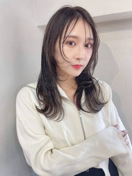 リコバイアフロート(riko by afloat) グレーベージュ/レイヤーカット/ウルフカット/レイヤーミディ