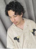 ツイストスパイラルパーマ波巻きスパイラルパーマセンターパート