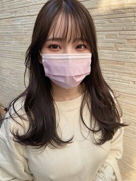 シエル バイ ケンジ 登戸 生田(CIEL by KENJE) ★くびレイヤーエモージュ前髪マチルダボブインナーグレージュ